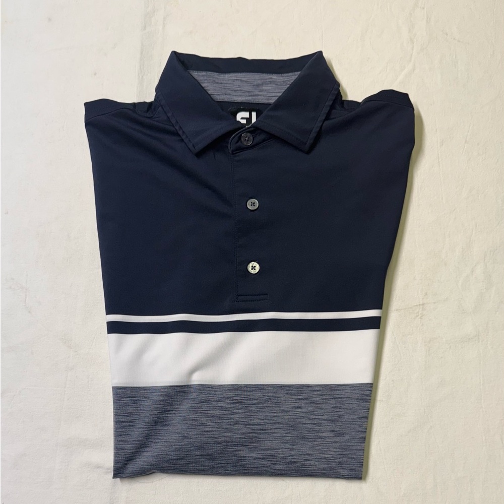 Fj footjoy  golf Polo Shirt Shackamaxon Country Golf Club  Men’s Size L